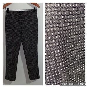 ETRO Oval Abstract Print Slim Fit Cuff Trousers